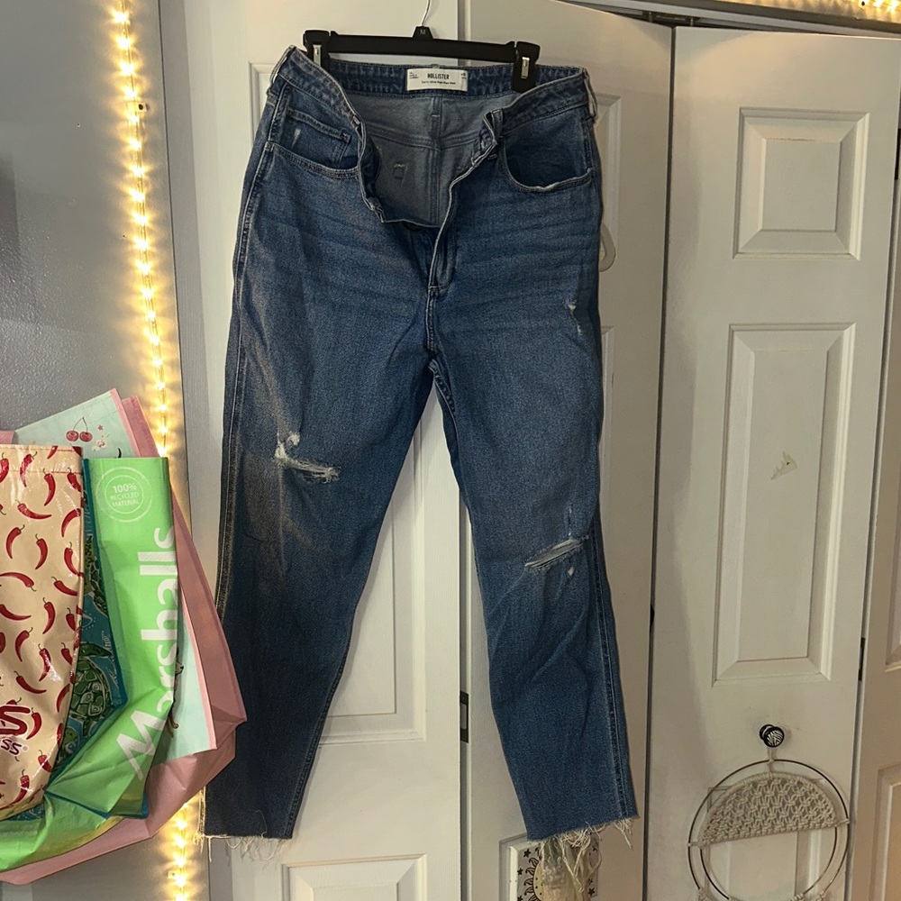 Hollister Women's Straight Leg Blue Jeans